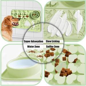 2026 Venta Caliente de Fábrica: Tapete de Silicona para Lamer y Alimentar a Mascotas, Grado Alimenticio, Comedero Lento con Ventosa Antideslizante para Perros Grandes - Product Image 5
