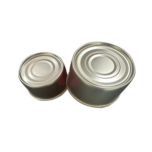 Boîte en fer blanc ronde personnalisée en 2 parties, vide, avec anneau de tirage et finition mate pour l'emballage d'aliments pour animaux de compagnie - Product Image 6