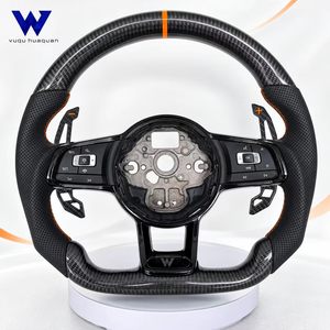 Volante de Fibra de Carbono Resistente al Desgaste para Volkswagen BORA, CADDY, GOLFGTI, <span class=keywords><strong>GOLFGTD</strong></span>, JETTA, TOURAN, POLO, Mejora del Rendimiento - Product Image 3