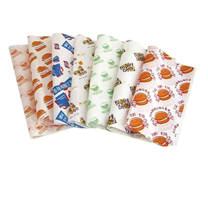 Grease Proof Wax <strong>Paper</strong> Sheets with logo Eco-friendly Fast Food <strong>Paper</strong> <strong>Wrap</strong> for Sandwich Burger Chocolate Wrapping <strong>Paper</strong> - Product Image 6