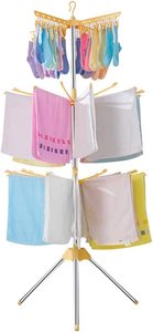 Colgador <span class=keywords><strong>de</strong></span> ropa plegable <span class=keywords><strong>de</strong></span> acero inoxidable para bebé, tendedero multifuncional para sala <span class=keywords><strong>de</strong></span> estar, perchero - Product Image 6
