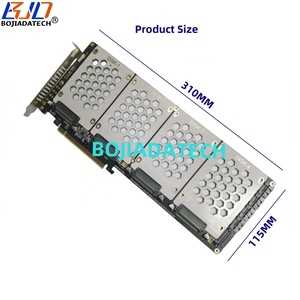 การ์ดแปลง PCIe 3.0 PCI-E 4.0 16X เป็น 4 พอร์ต U.2 SFF-8639 NVME และ SSD ขนาด 2.5 นิ้ว (รองรับการแยกสัญญาณ X4x4x4x4 บนเมนบอร์ด) PCIe 3.0 - Product Image 4