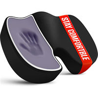 Coussin de siège ergonomique en mousse à mémoire de forme de qualité supérieure, design coréen, en PU moulé avec charbon actif, conception sous vide pour soulager les douleurs aux fesses
