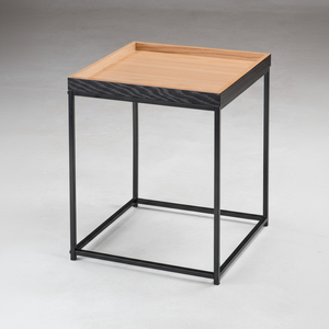 Mesa auxiliar de metal negro - Product Image 1