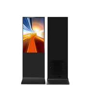 Kiosque LED d'intérieur 75 pouces avec système Android/PC, écran tactile capacitif couleur, affichage numérique OEM, animations graphiques
