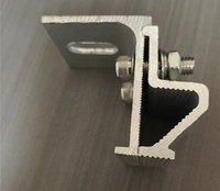 Pince solaire pour toiture à joint debout en aluminium, fixation PV, surface anodisée, non-pénétrante, pour toiture métallique à joint debout, résistance au vent 60 m/s