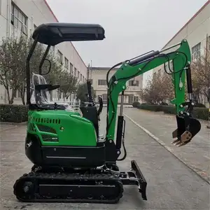 TH13-1 Hydraulic pilot operation mini excavator trench with enclosed cab and attachments for sale