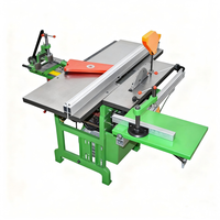 Machine à bois multifonctionnelle combinée 300 mm : Scie à table, raboteuse, mortaiseuse, machine à découper et à raboter le bois polyvalente