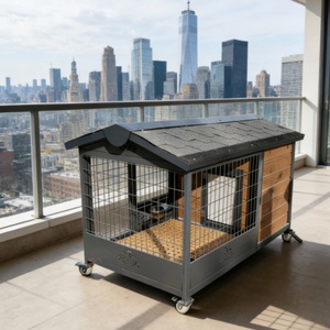 Nichoir extérieur en bois de cèdre - Arôme naturel qui repousse les puces pour le confort des animaux de compagnie dans le jardin - Product Image 1