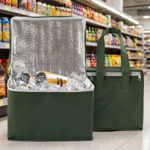 Bolsa Térmica de Fábrica para Almacenamiento de Frutas, Vertical, Cuadrada, Aislada, con Cierre de Cremallera, Portátil, para Picnic y Transporte de Alimentos - Product Image 1