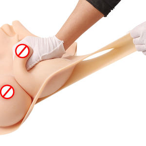 Siliconen Borstvorm Hoge Kraag Ontwerp Kunstmatige Borstvorm Cosplay Nepborsten Enorme Nepborsten Crossdresser - Product Image 6