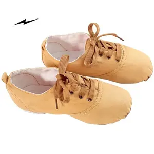 Zapatos de Jazz de lona personalizados para mujer y niña, venta al por mayor, buena calidad