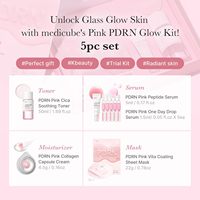 Kit de Prueba Medicube Salmon DNA PD&RN Glass Glow Mini, Set de Cuidado Facial con Tónico y Sérum, Cosmética Coreana