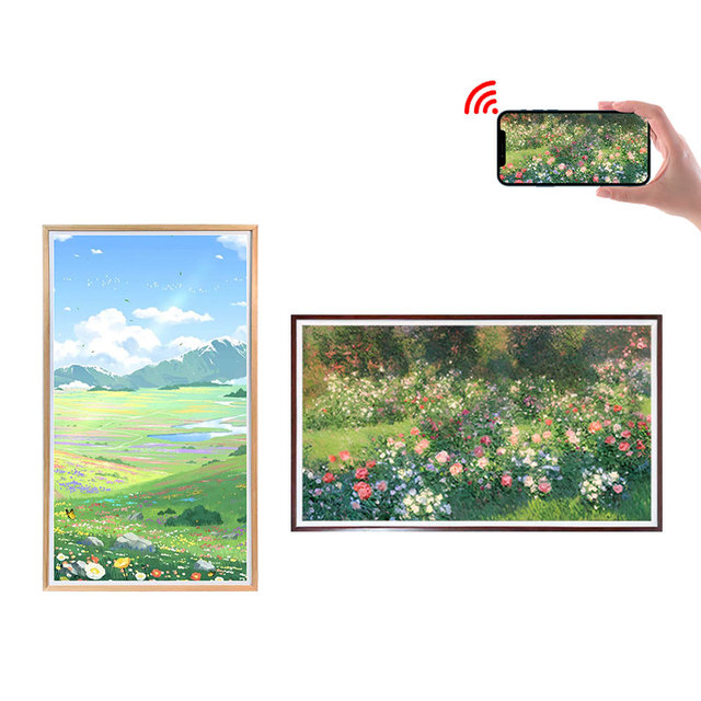 55 Inch Oem 4K Digital Photo Frame WIFI Picture Frame Photo Video Digital Canvas Digital Art Nft Frame