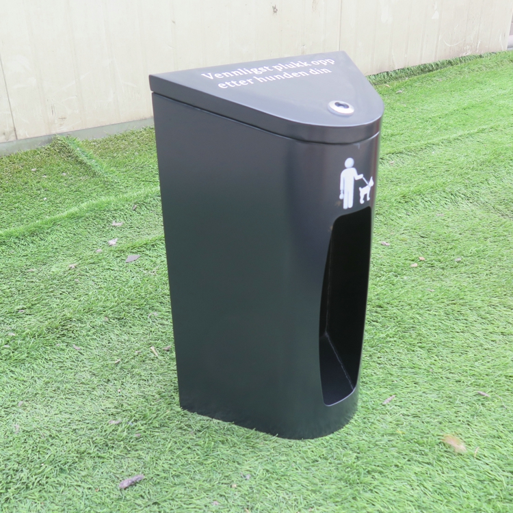 Factory Outlet Dog Waste Dispenser Outdoor Pet Waste Disposal Bin Public Commercial Steel Dog Dustbin