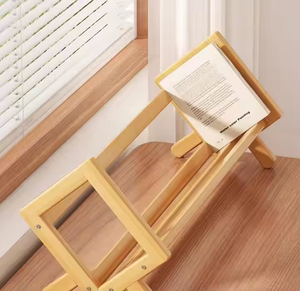 E-co Friendly Book Tabletop Shelf Erweiterbares Bambus holz Readware Rezept Neuartiger Aufbewahrung halter Verstellbare Präsentation ständer für den Schreibtisch - Product Image 5