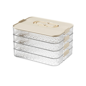 Dumpling Box Household Food Grade Refrigerator Organizer Stackable Freshness Preservation Quick Freezing Storage Container - Product Image 2