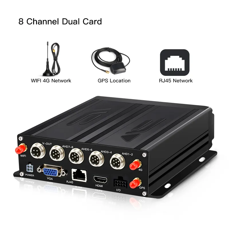 4-8 Channel MDVR 4G Factory GPS WIFI Live View GPS Track Taxi Truck Vehicle MDVR