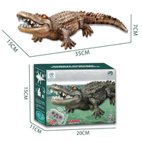 2.4G télécommande Crocodile jouet 1:18 échelle haute Simulation Crocodile pour piscine salle de bain cadeau RC bateau jouets pour garçons filles