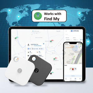 جهاز تتبع للحيوانات الأليفة بتصميم جديد حاصل على براءة اختراع، مقاوم للماء بمعيار IPX7، مصنوع من البلاستيك، مضاد للضياع للاستخدام الخارجي، مع تحكم عبر تطبيق iOS، يعمل بتقنية Wi-Fi وGPS، جهاز تحديد موقع الكلاب وعلامات المفاتيح - Product Image 2
