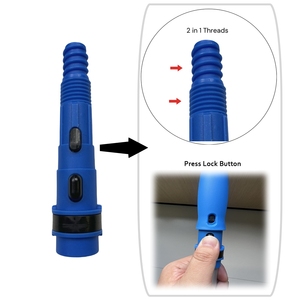 Brosse télescopique en aluminium de 2 mètres pour toile d'araignée Brosse pour le nettoyage de la maison Brosse de nettoyage de plafond à long bâton - Product Image 4