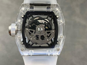 Montre Sportive Mécanique Automatique de Luxe avec Logo Personnalisé, Verre Saphir Transparent, Design Creux, Style Hip Hop Tendance - Product Image 3