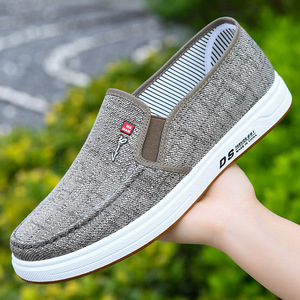 Scarpe da uomo <span class=keywords><strong>Old</strong></span> Beijing in tela, <span class=keywords><strong>casual</strong></span>, sportive, alla moda, versatili, monopiano, slip-on, da lavoro, con suola in gomma, pure - Product Image 1