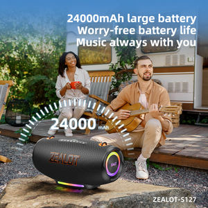 <span class=keywords><strong>ล</strong></span>ำโพงไร้สาย Zealot S127 100W แบตเตอรี่ 24000mAh ใช้เป็นพาวเวอร์แบงค์ได้ ไฟ RGB LED บลูทูธ 5.4 กันน้ำ IPX6 พกพาสะดวก เสียงเบสหนักแน่น เหมาะสำหรับใ<span class=keywords><strong>ช</strong></span>้งานก<span class=keywords><strong>ล</strong></span>างแจ้ง - Product Image 5