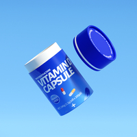 Haute qualité papier hermétique médicament produit pilule papier Tube forme ronde Capsule bouteille vitamine pilule emballage Tube