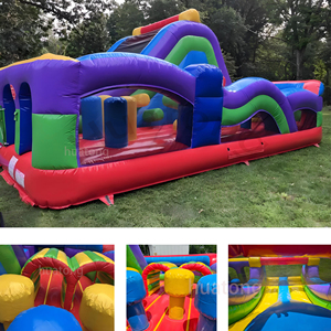 Aire de jeux gonflable commerciale avec toboggan, parcours d'obstacles pour événements en plein air, fête d'enfants, <span class=keywords><strong>château</strong></span> gonflable - Product Image 5