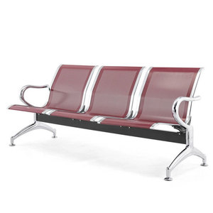 Sillas de espera Yijiahao, banco de metal galvanizado con pasamanos para uso en hospitales, escuelas, aeropuertos y exteriores. - Product Image 1