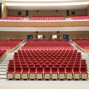 Sillas plegables de tela roja de lujo para uso comercial, asientos para cine, auditorio, iglesia, gran oferta - Product Image 2