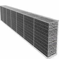 Gabions en treillis soudé en acier galvanisé à faible teneur en carbone, fils de 3 mm à 6 mm, galvanisation à chaud, pour clôtures paysagères extérieures et murs de soutènement