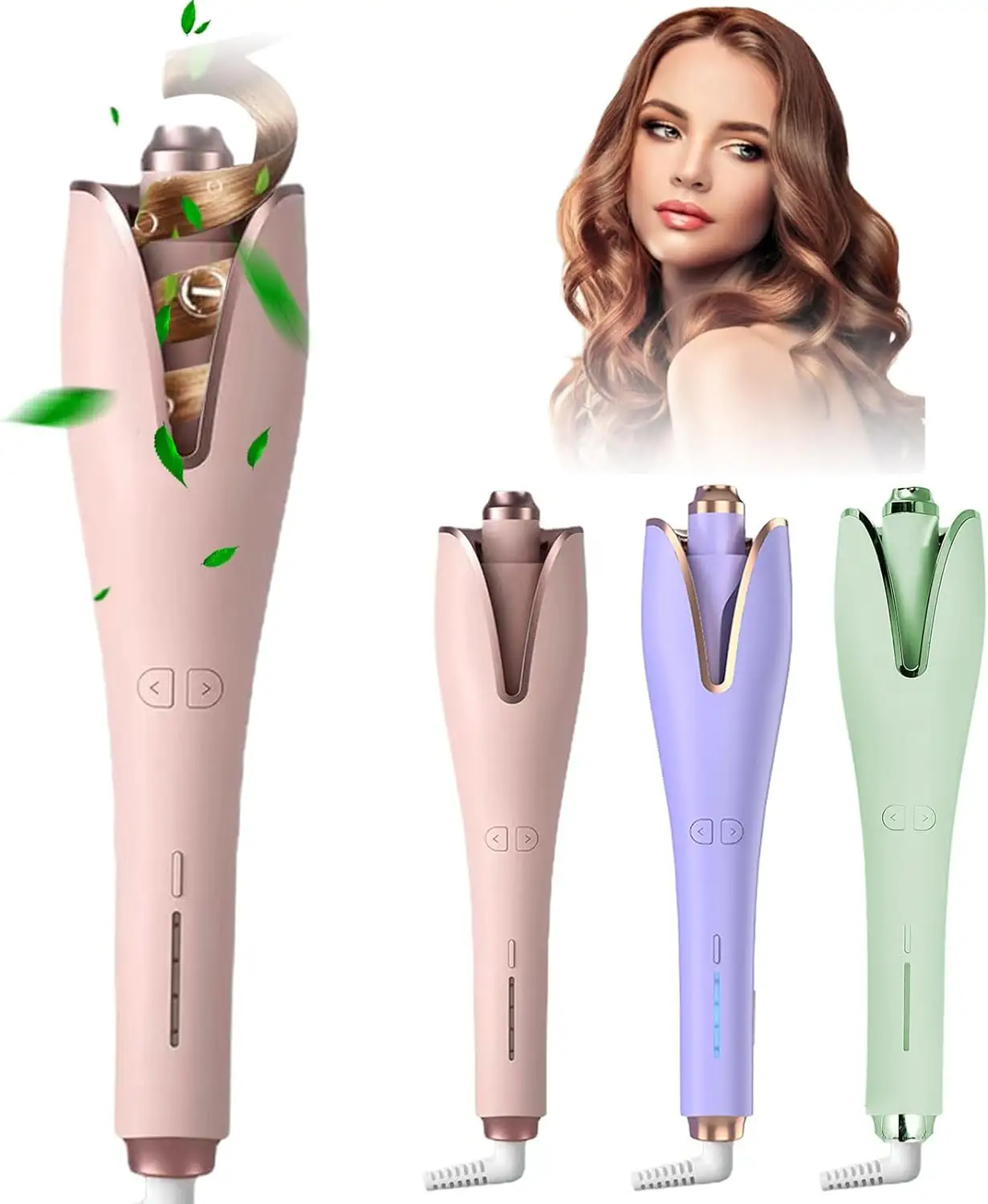 Automatic Hair Curling Iron with 4 Temperature Displays for Women Hair Styling
