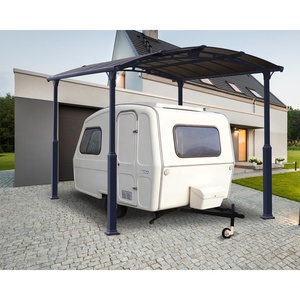 100% protección Uv coche cobertizo portátil de doble pared, policarbonato techo adjunta de aleación de aluminio de la cochera - Product Image 1