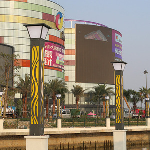 Multi Color Other <b>Landscape</b> Bollard Light 3500K Warm White IP66 AC 220V Button Control Solar Powered CRI90 Outdoor <b>Lighting</b> - Product Image 5