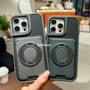 Lichicase nouveau Design 2 en 1 anneau support <span class=keywords><strong>Protection</strong></span> Anti-chute couverture arrière pour Oppo A38 A18 <span class=keywords><strong>A40</strong></span> coque de téléphone - Product Image 4