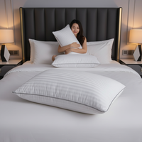 Oreillers de lit de collection hôtelière 2 kg, taille standard/queen, certifiés OEKO-TEX, oreiller original en alternative au duvet, doux pour dormir