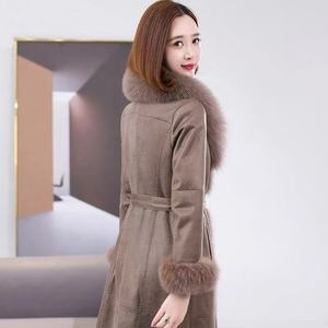 <span class=keywords><strong>Moda</strong></span> invernale di fascia <span class=keywords><strong>alta</strong></span> lungo collo di pelliccia di volpe pelliccia di coniglio e pelliccia di combinazione di pelle per le donne - Product Image 3