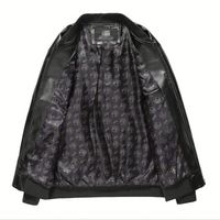 Vestes en cuir PU classiques décontractées pour hommes, durables, vente en gros