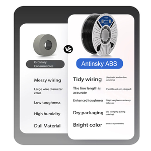 ANTINSKY ABS <b>Filament</b> High Quality 1.75mm 1KG <b>Plastic</b> Rods for <b>3D</b> <b>Printers</b> 200C Printing Temperature - Product Image 3
