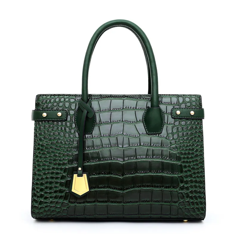 Factory Hot Sale Sacs a Main Pu Leather Tote Bag Crocodile Crossbody Shoulder Bags Woman's Handbag