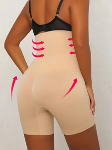 Shorts gainants taille haute pour femme, culotte gainante taille haute, contrôle du ventre, rehaussement des fesses, sous-vêtements amincissants - Product Image 3