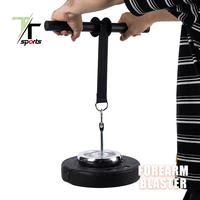 TTSPORTS Forearm Blaster pour l'entraînement de la force de préhension, rouleau de poignet, équipement d'entraînement des bras pour la maison et la salle de sport