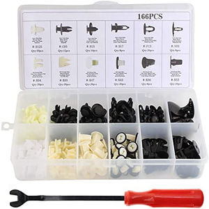 Mitsubishi Car <b>Clips</b> Fastener Kit 166Pcs With <b>Tool</b> For Repair And Replacement - Product Image 1