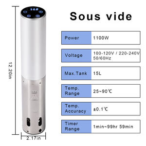 Professionnel IPX7 Entier Étanche Sous Vide Machine Électrique Immersion Circulateur Affichage Numérique <span class=keywords><strong>Mijoteuse</strong></span> Sous Vide Cuisinière - Product Image 2