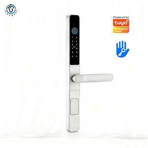 אינטרנט אלחוטי חכם בטיחותי גבוה עבור נעילת דלת אפליקציית Tuya טביעת אצבע כרטיס IC מפתח סיסמה זמנית פתיחת נעילה אחסון בענן - Product Image 1