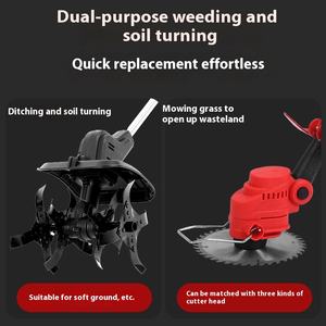 21V batteria al litio elettrica multifunzionale tosaerba Micro-motozappa diserbo Rototiller strumento di allentamento e magia del terreno - Product Image 2