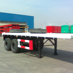 공장 직영 20톤 저상 화물 트럭 40톤 좋은 가격 및 품질의 2축 평판 트레일러 - Product Image 4