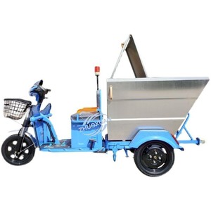 Tricycle électrique à trois roues pour la collecte des déchets, 500L, acier inoxydable, charge utile de 100-200 kg, autonomie de 50-70 km, pour usage résidentiel - Product Image 5